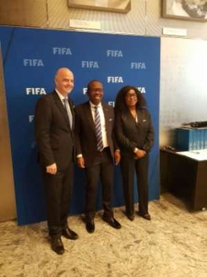 Breaking News: FIFA President Infantino visits Ghana on Monday, to meet Akuffo-Addo