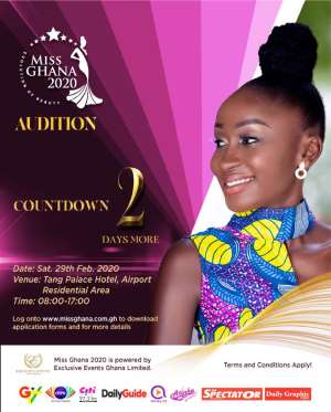 Miss Ghana Audition Holds On Saturday