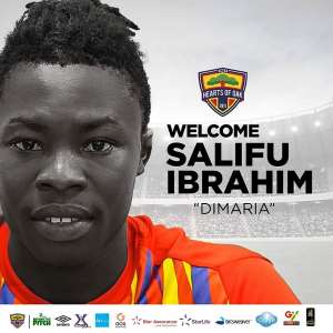 Official: Hearts of Oak confirm signing of Ibrahim Salisu from Eleven Wonders