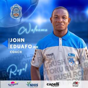 Struggling Kotoku Royals appoint John Eduafo Jnr as new coach