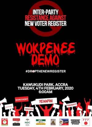 Voters Register Demo: PPP Fights NDC For Using It Logo