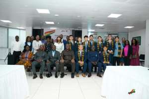Mr Simon Madjie seated (middle)
