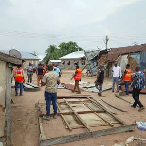 Heavy downpour causes havoc, renders scores homeless in Bono East