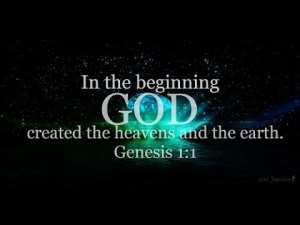 In The Beginning, God