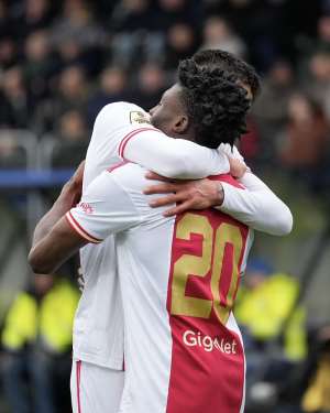 Ghana star Mohammed Kudus assists goal for Ajax in 5-0 mauling of SC Cambuur