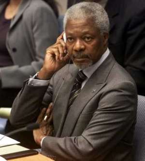 Kofi Annan's son in pay scandal