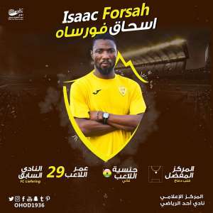 Isaac Vorsah Named In Saudi Arabia Top Flight League Team Of The Week