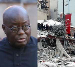 Akufo-Addo extends condolence to the people of Turkey, Syria for the loss of lives after tragic earthquake