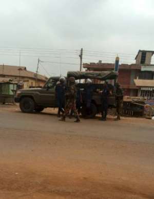 Military Police Beefs Up Security At Ahwiaa