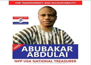 Abubakar Abadulai Eyes the NPP-USA National Treasurer Position