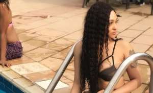 Actress, Rosaline Meurer Causes Trouble in Swimming Pool