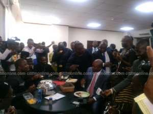 Video: Mahama Dines With NDC MPs