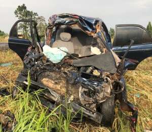 ER: Driver dies in road crash on Suhum-Nsawam highway