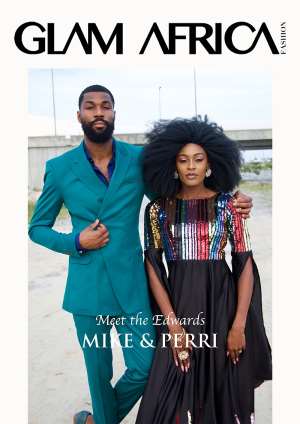 Big Brother's Mike Edwards  Wife Perri On Glam Africa Magazine'sFashion Cover