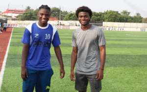 Rodney Appiah left and Jacob Kingston are both keen on impressing on the local scene