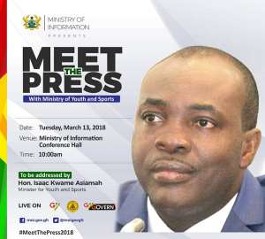 Sports Minister Meets The Press Today