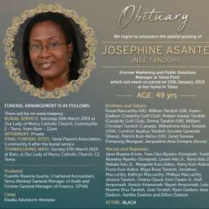 The late Josephine Asante