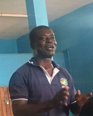 Mr. John Annorkwah, Crop Officer of the Birim Central Municipal Agric Directorate