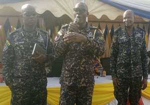 The Regional Commander middle addressing the gathering