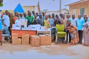 Agotime-Ziope MP, Charles Agbeve donates laboratory equipment to Akpokorpe CHPS Compound