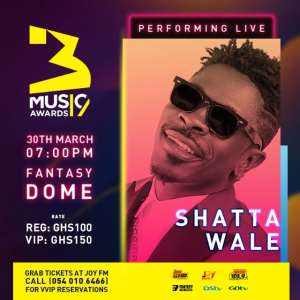 Shatta Wale To Open 2019 3Music Awards