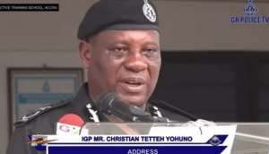 Inspector General of Police (IGP) Christian Tetteh Yohuno