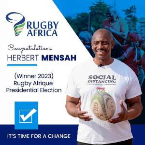 Ghana Olympic Committee salutes new president of Rugby Africa Herbert Mensah
