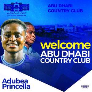 Black Queens forward Princella Adubea joins Abu Dhabi Country Club