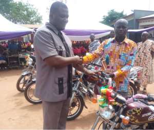 MP Ayew Afriye Donates 20k, Motorcycles To Raise Educational Standards
