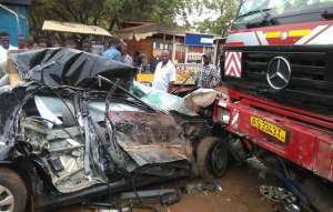 A road accident in Ghana- photo credit: Ghana media