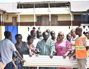 Akuapem North MP Supports Schools Affected By Rainstorm