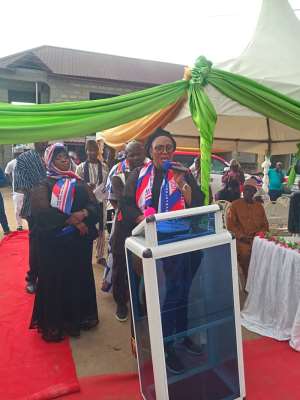 Madam Hawa Koomson ,addressing the gathering