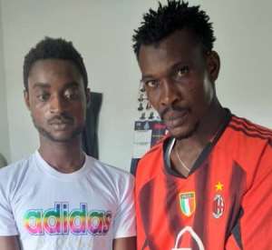 Abass Musah right and Ofoso Emmanuel