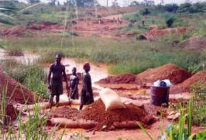 Mining In The Ghanaian Forest Reserve