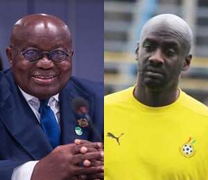 We will kidnap you – Excited Ghana President Akufo-Addo informs Black Stars hero Otto Addo