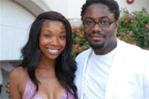Dapo and American singer, Brandy