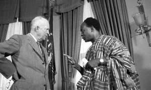 Kwame Nkrumah and former US president, Dwight D. Eisenhower