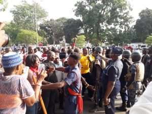 NDC Supporters Block Roads To Demand Ofosu Ampofos Release