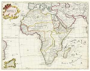 Map of Africa (1722). Original from The Beinecke Rare Book & Manuscript Library. Digitally enhanced by rawpixel - Source: Wikipedia Commons
