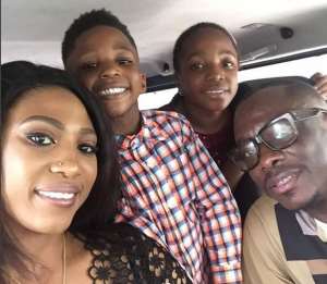 Comedian, Julius Agwu Steps out with Happy Family