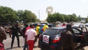 Seven Groups Demonstrate Against Luxury Vehicle Tax
