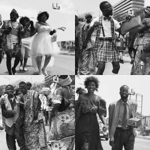 Ghana  65: Hundreds line up the streets of Accra to celebrate independence in vintage clothing