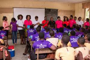 Young African Women's Summit YAWS Spends The International Women's Day Educating Female JHS Students In Tema