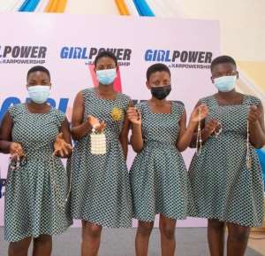 Karpowership Ghana trains school girls in fashion accessories making to mark Womens Day