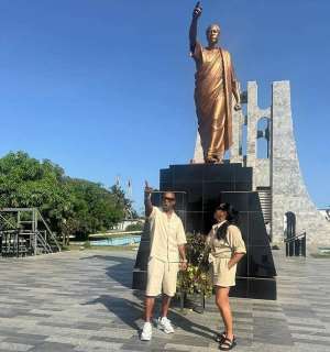 Ja Rule, wife tour Ghana, visit Kwame Nkrumah Mausoleum