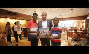 CAF Boss Ahmad Ahmad Fulfils Cairo Promise To Ghanaian School Kids