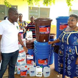 Hon. Naana Eyiah Donates Hundreds Of Items To Boost Personal Hygiene