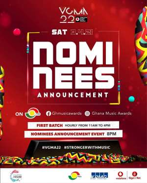 Nominees of Vodafone Ghana Music Awards 2021 to be announced on Saturday, April 3