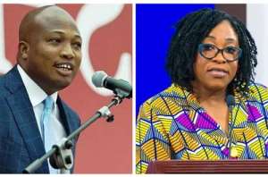 North Tongu MP, Okudzeto Ablakwaleft and Foreign Affairs Minister Shirley Ayorkor Botchwey