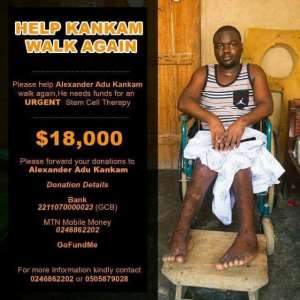 Help Alexander Kankam Walk Again